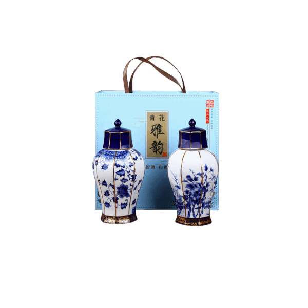 Bình gốm sứ cổ viền vàng